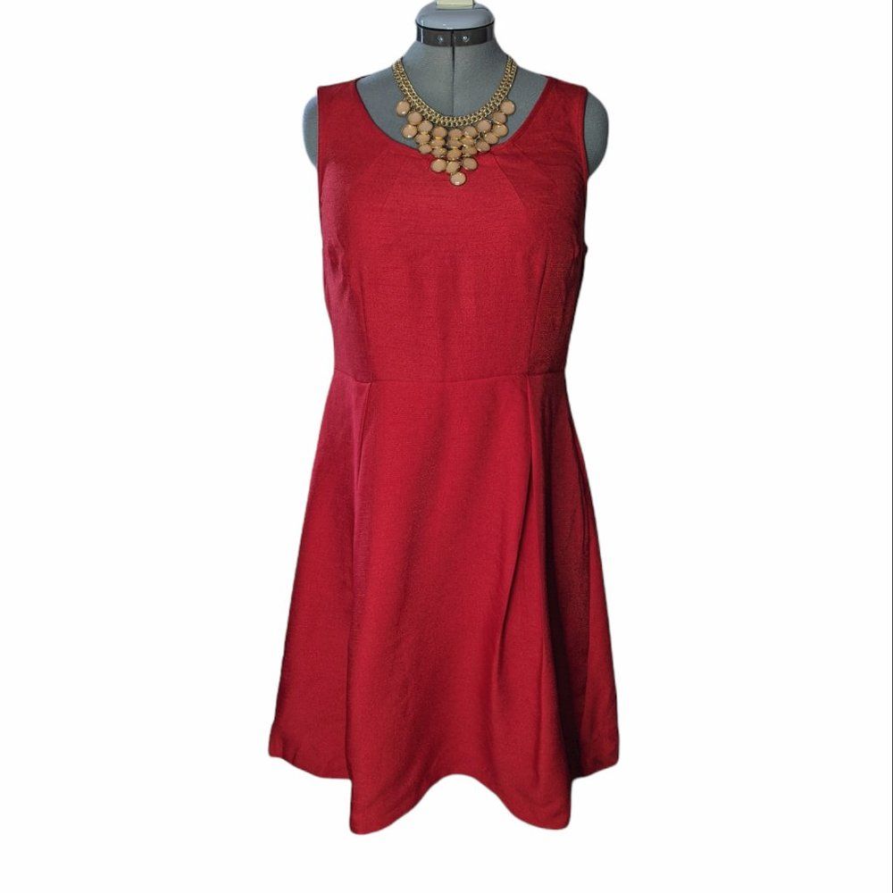Women's Nwt The Limited Outback Red Cut Out Sleeveless Swing Dress, Size 12 — image 2 of 8